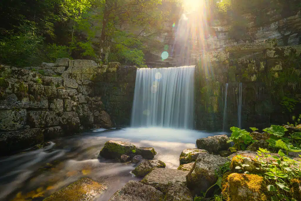Patrimoine Cascades du Hérisson en été