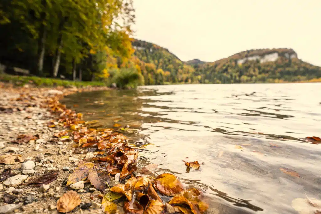 Lac de bonlieu Jura Automne