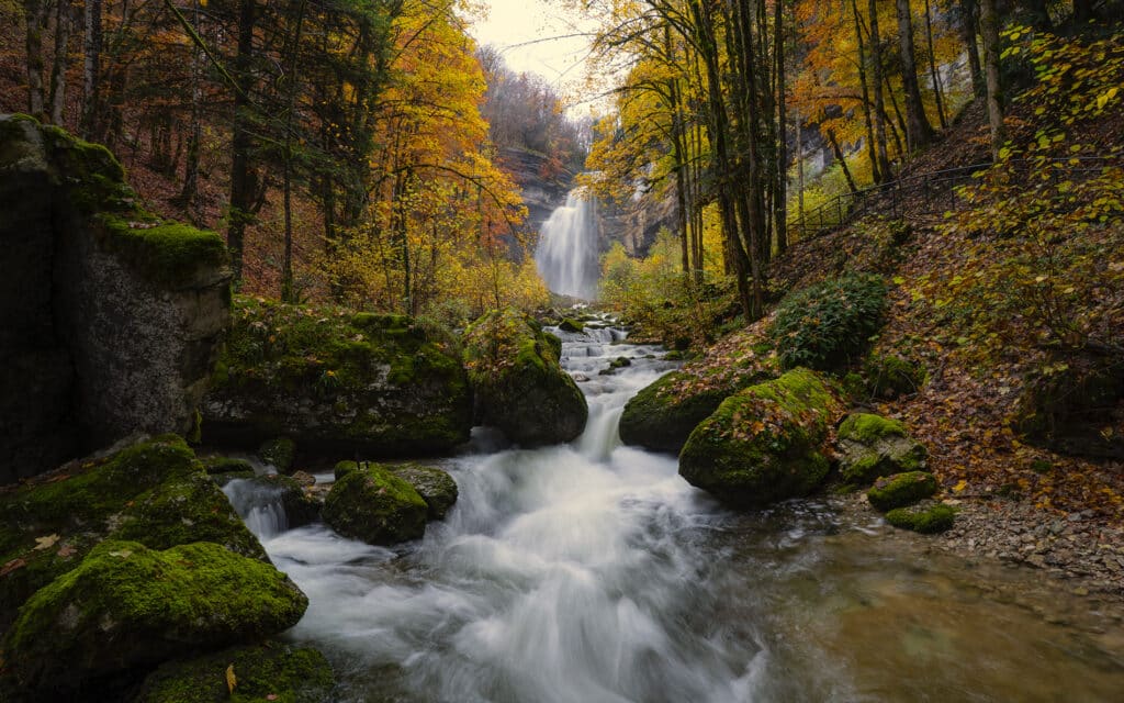 Cascades du hérisson Automne