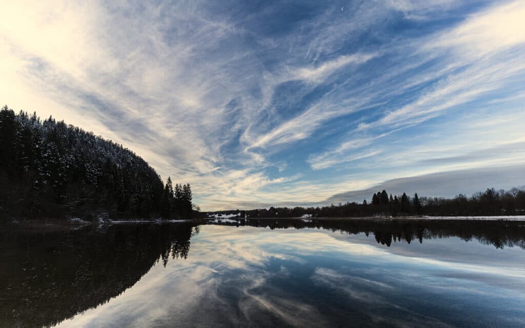 Lac d'Étival hiver