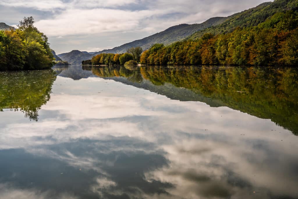 Lac de Coiselet automne