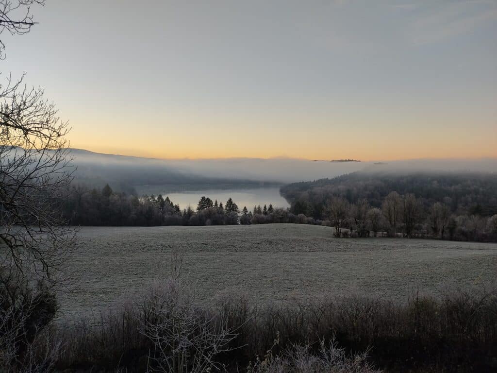 Séjour hiver sans neige - lac de Vouglans