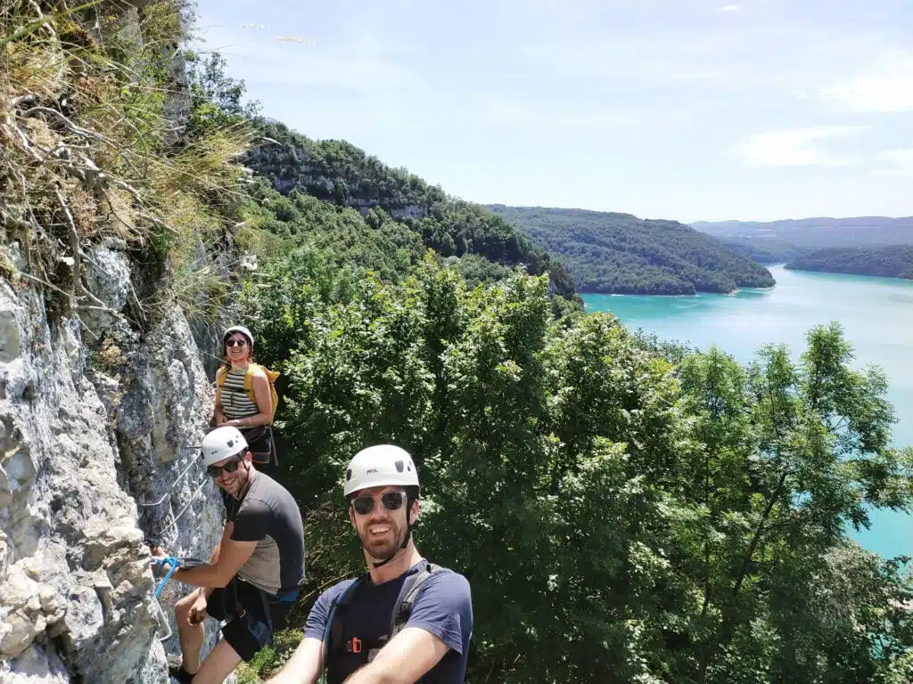 Via ferrata du regardoir - lac de Vouglans via ferrata du regardoir